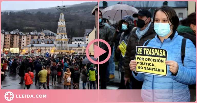 ⏯️ Tallen el trànsit a Vielha per reclamar mesures per l'hoteleria