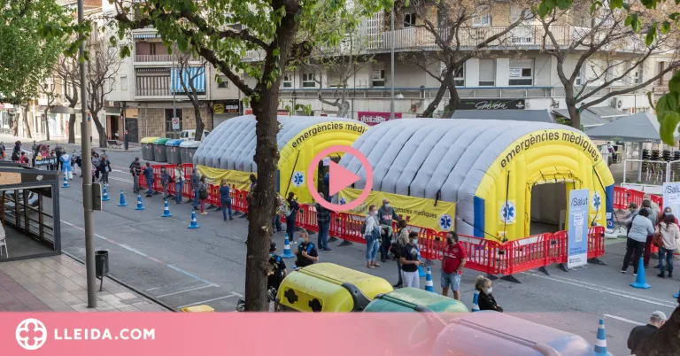 ⏯️ Llargues cues per fer-se una PCR al cribratge de la Zona Alta de Lleida