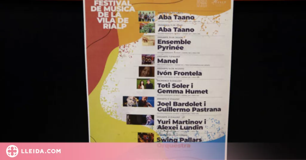 ⏯️ El Festival de Música Vila de Rialp programa 8 concerts amb Manel com a cap de cartell