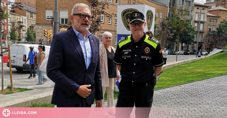 Larrosa es reuneix amb la Guàrdia Urbana per avançar en la millora de la seguretat a Lleida