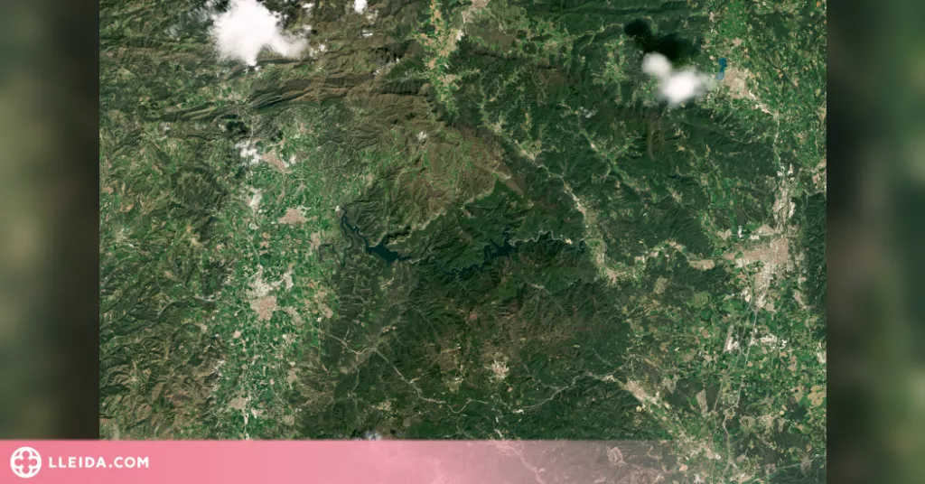 La sequera a Catalunya, imatge del dia de la Nasa