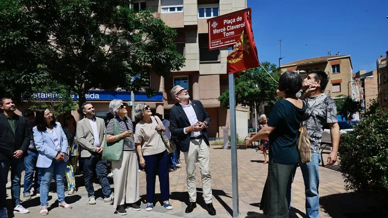 Lleida dedica una plaça a l’empresària Mercè Claverol