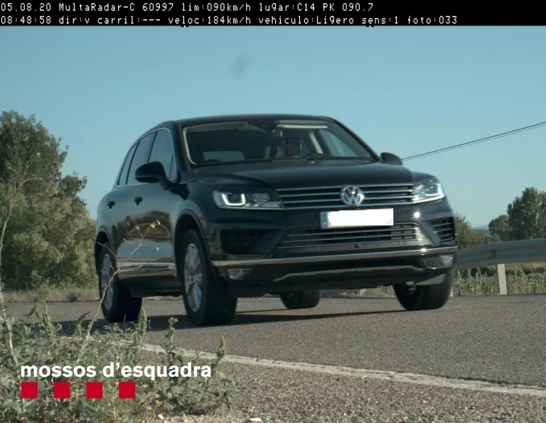 Enxampat circulant a més de 180 km/h per la C-14 a Agramunt
