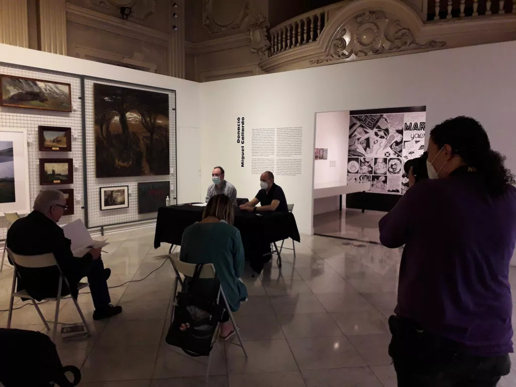 Miguel Gallardo dona una part de la seva obra al Museu d'Art Jaume Morera
