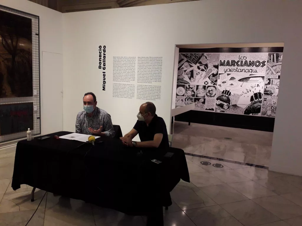Miguel Gallardo dona una part de la seva obra al Museu d'Art Jaume Morera