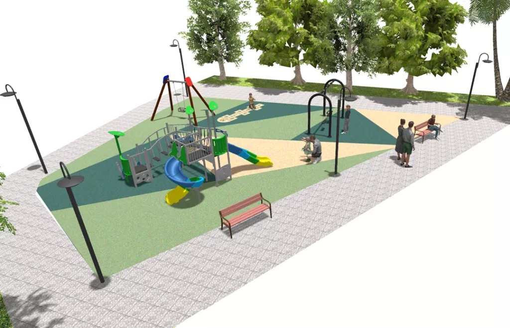 Comencen les obres de renovació del parc infantil del Terrall de les Borges Blanques