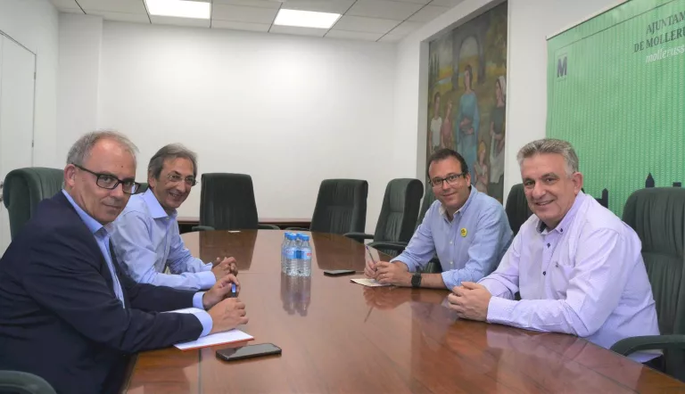 El president de la Cambra de Lleida i l'alcalde de Mollerussa es reuneixen per establir estratègies