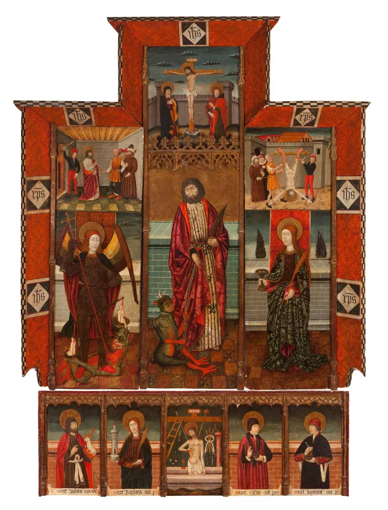 El Museu de Lleida rep en dipòsit el retaule gòtic de Sant Bartomeu de l’església de Capella, propietat de Tatxo Benet