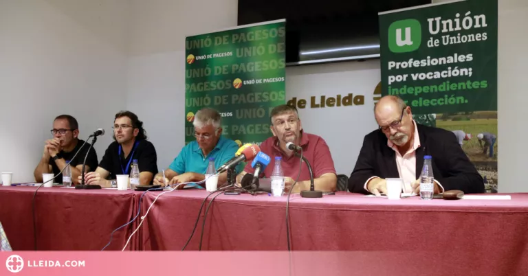 ⏯️ Unió de Pagesos demana preparar amb més antelació la campanya de reg vinent per afrontar-la millor i no repetir els errors d'enguany
