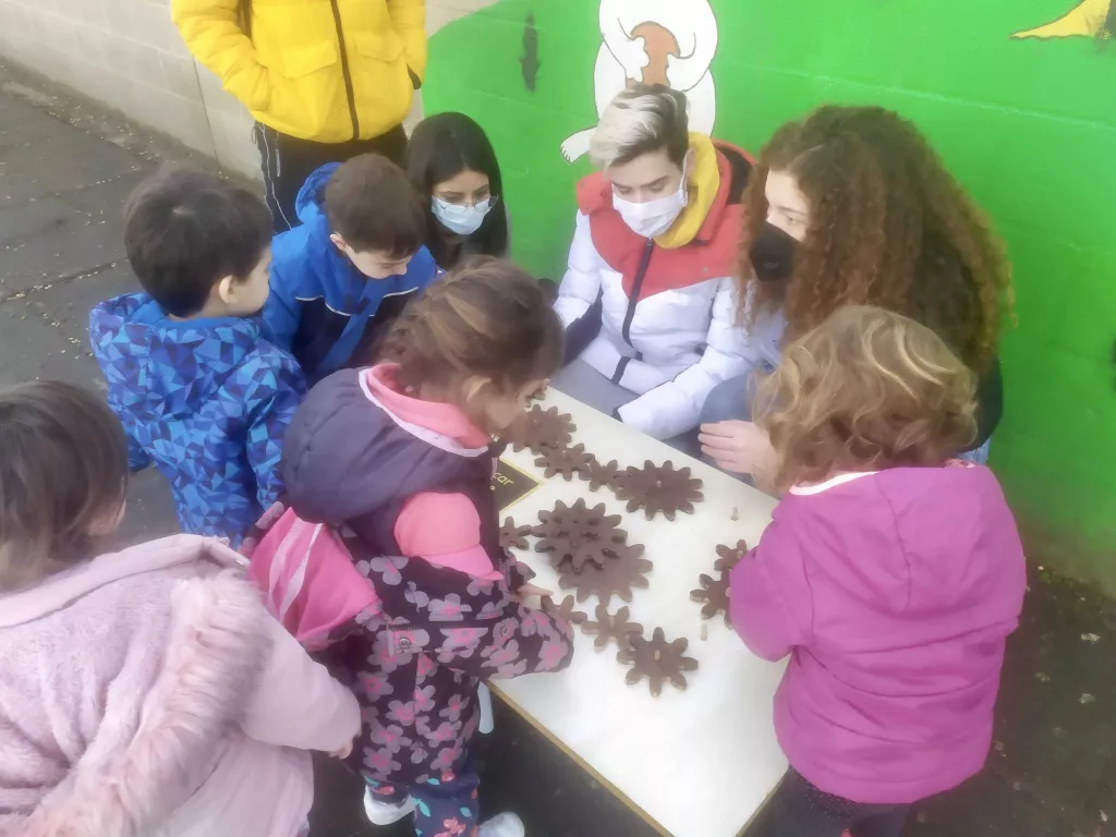 L'Escola Sant Jordi de Lleida estrena un pati científic creat per universitaris