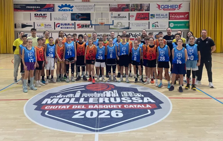 Mollerussa impulsa el futur del bàsquet català amb la concentració de les seleccions de minibàsquet