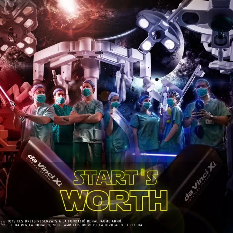 Un cartell inspirat en ‘Star Wars’, a favor de la donació d’òrgans a Lleida