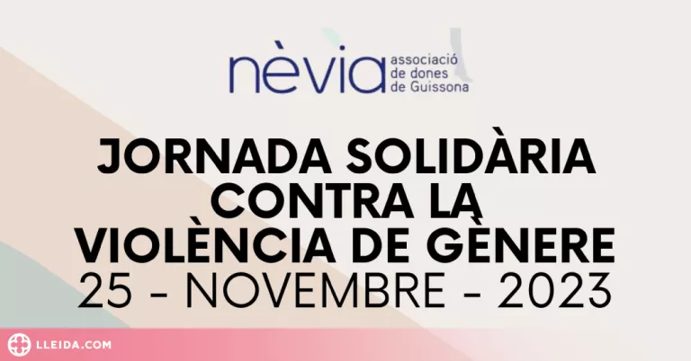 Guissona commemorarà el Dia Internacional per a l'eliminació de la violència envers les dones amb una desena d'actes