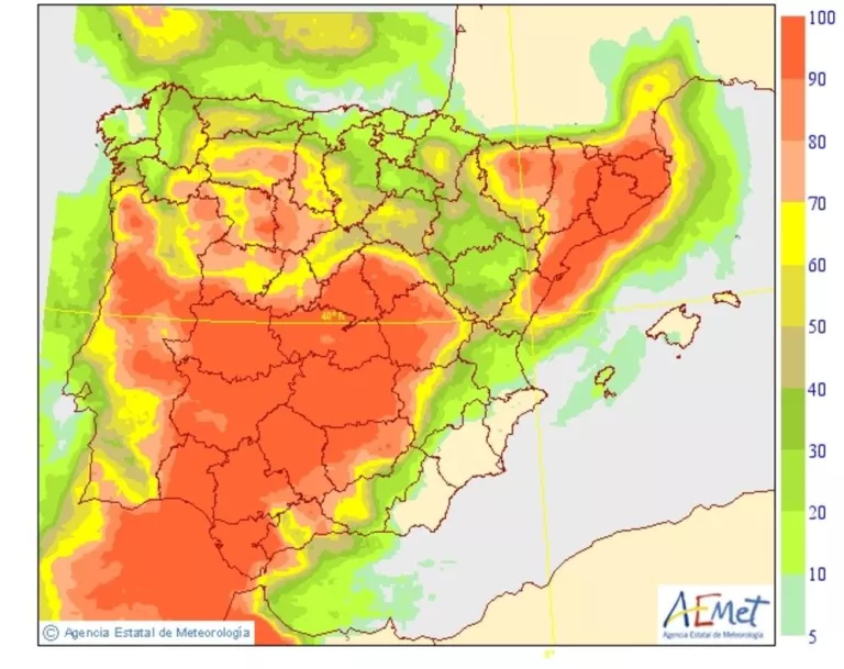 Nuvolositat i xàfecs el dia de la Hispanitat