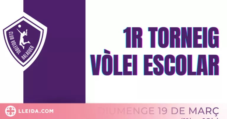 Balaguer serà la seu del primer Torneig de Vòlei Escolar