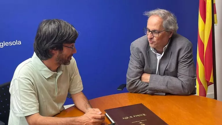 Quim Torra insta a viure plenament en català des del Palau d'Anglesola