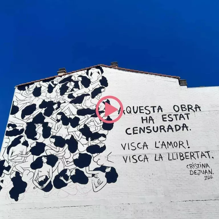 ⏯️ Denuncien la "censura" d'un mural a Torrefarrera