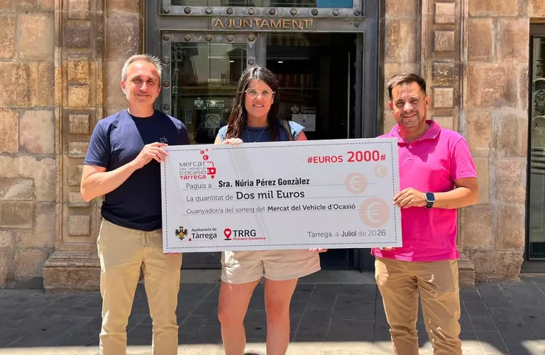 Tàrrega lliura el premi de 2.000 euros del 13è Mercat del Vehicle d’Ocasió