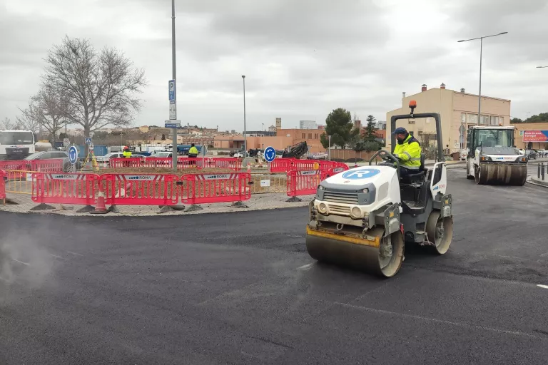 Treballs a la C-14 per millorar la seguretat a Tàrrega