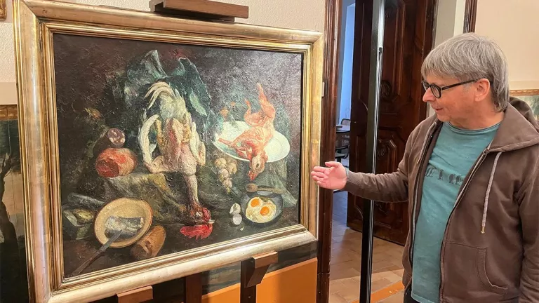 El Museu Tàrrega Urgell restaura els ‘Ous ferrats’ del targarí Francesc Marsà