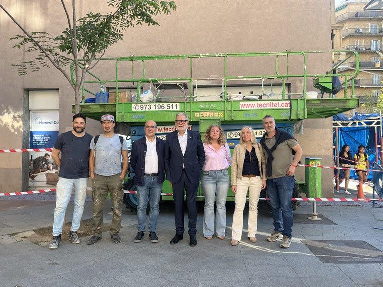 S’inicia la creació d’un mural artístic de grans dimensions dedicat al pianista Ricard Viñes