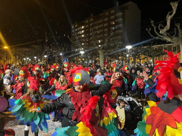 Tàrrega bat rècord de participació en la rua de Carnestoltes amb 74 comparses i més de 1.500 participants