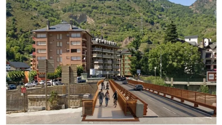 Territori ultima el projecte d’una passarel·la per a vianants i ciclistes al pont de l’N-260 de Sort