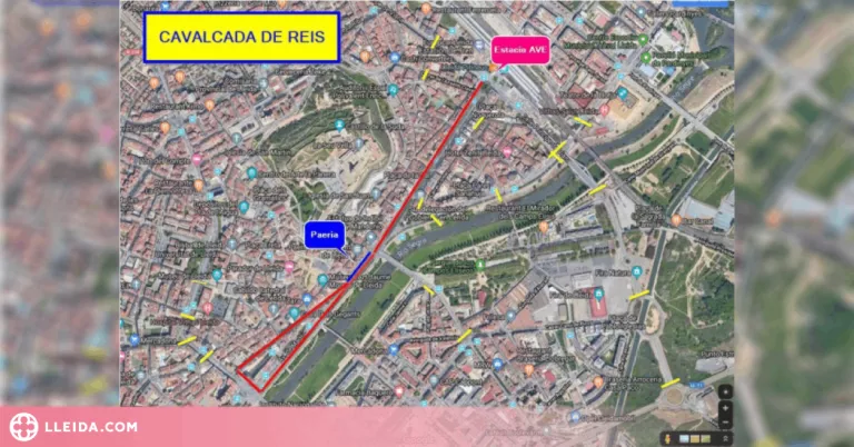 Afectacions del trànsit i recomanacions de cara a la Cavalcada dels Reis Mags a Lleida