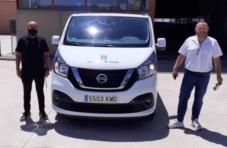La Diputació cedeix una furgoneta al Consell del Segrià per traslladar temporers amb covid-19 a l'hotel de Lleida