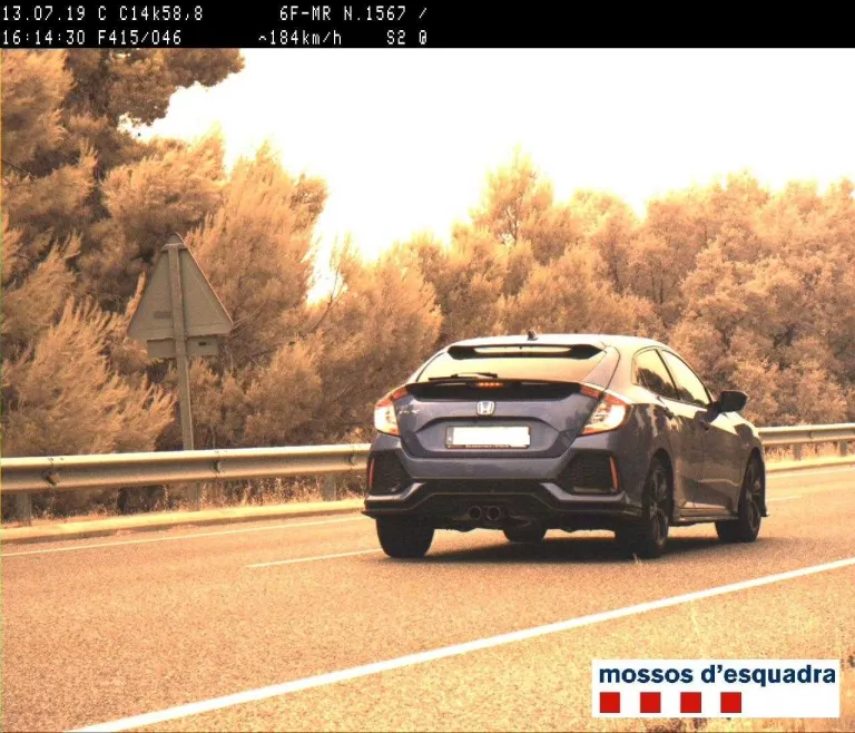 Enxampen un conductor que circulava a 184 Km/h per la C-14 a l’Urgell
