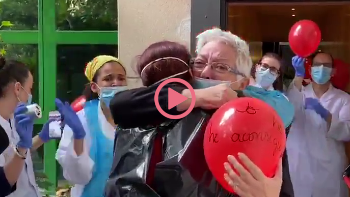 ⏯️ #VÍDEO | Primera alta de coronavirus a l'hotel hospital Nastasi de Lleida