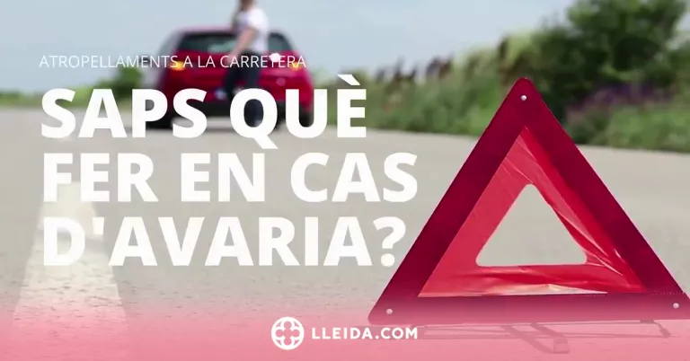 ℹ️ Què fer en cas d'avaria a la carretera?