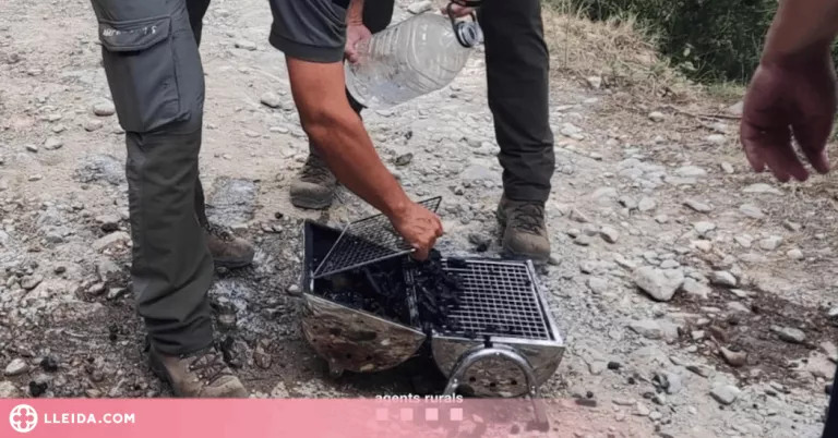 Denunciat un grup de persones per fer foc amb una barbacoa de carbó al Coll de Nargó