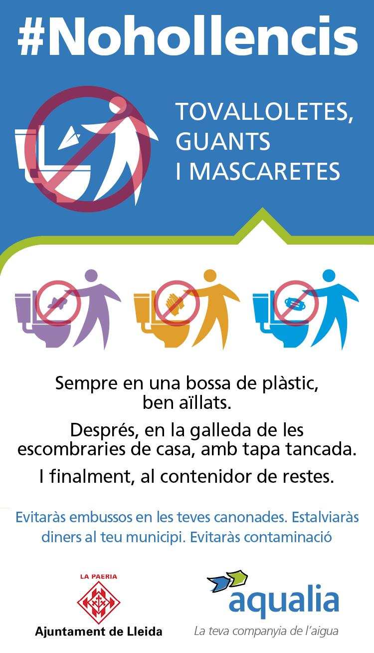 Guants, mascaretes o tovalloletes, mai al vàter