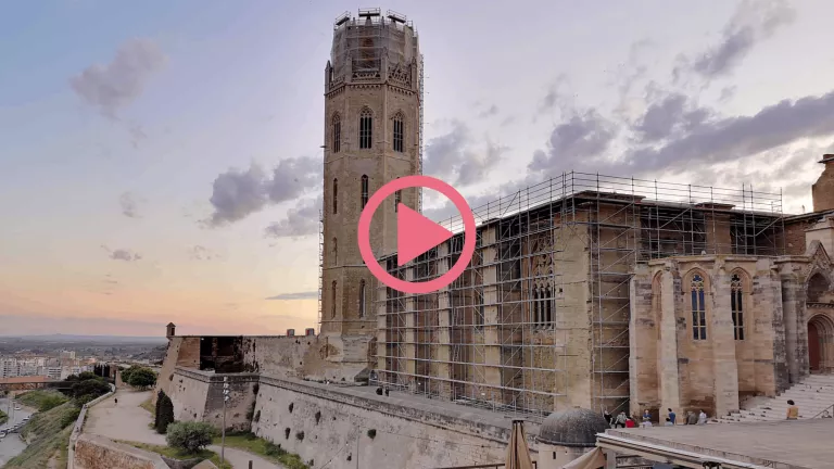 ⏯️ La Seu Vella reprèn les obres de restauració després de més de dos mesos aturades
