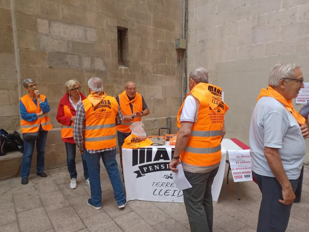 La Marea Pensionista de Lleida es mobilitza per "exigir pensions mínimes iguals a l'SMI"