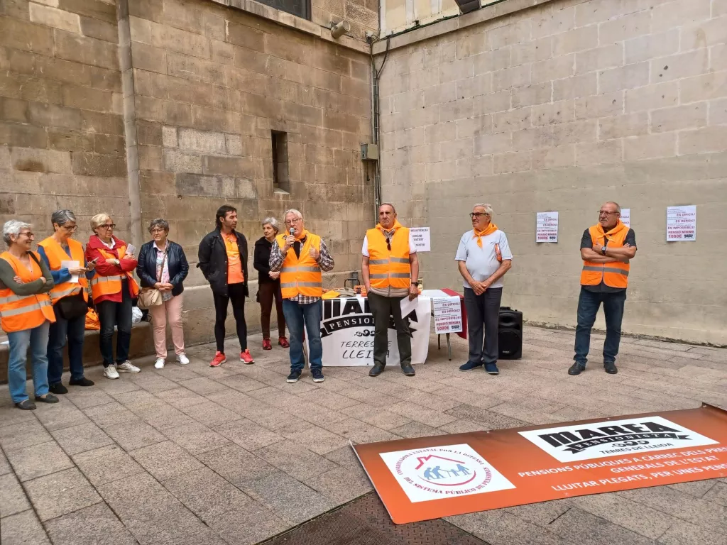 La Marea Pensionista de Lleida es mobilitza per "exigir pensions mínimes iguals a l'SMI"