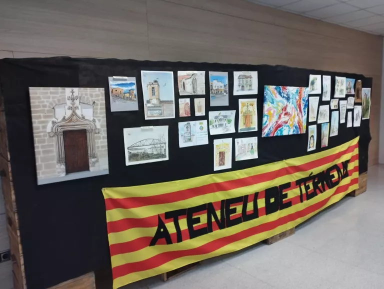 L’Ateneu de Térmens acull una exposició dels Urban Sketchers Lleida en suport a La Marató