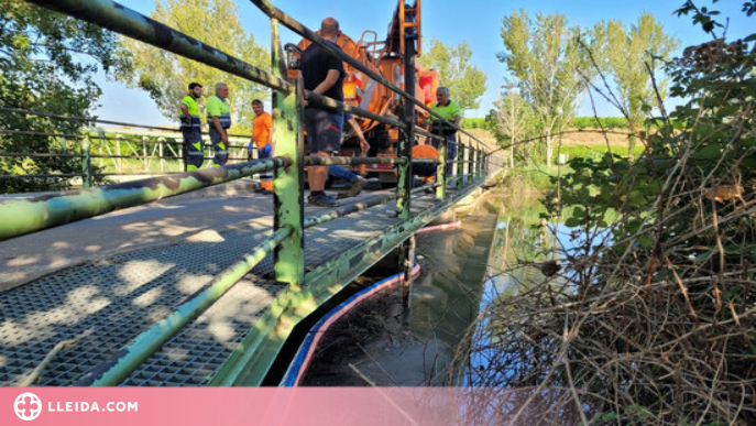 Torna l'aigua potable als 25 pobles afectats per l'abocament d'hidrocarburs al canal de Seròs