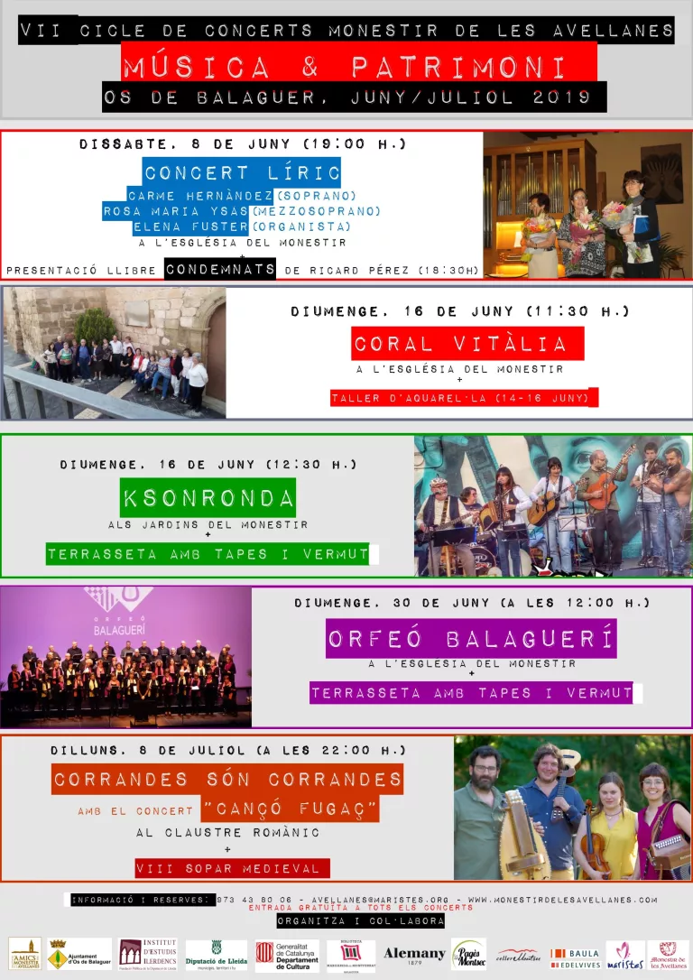 VII Cicle de Concerts "Música & Patrimoni" Monestir de les Avellanes