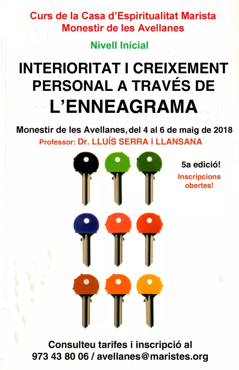 Curs: INTERIORITAT I CREIXEMENT PERSONAL A TRAVÉS DE L'ENNEAGRAMA