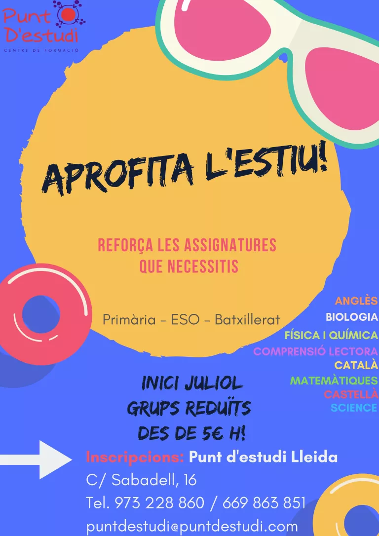 MILLORAR, APRENDRE, APROFITAR, GAUDIR, REPASSAR...