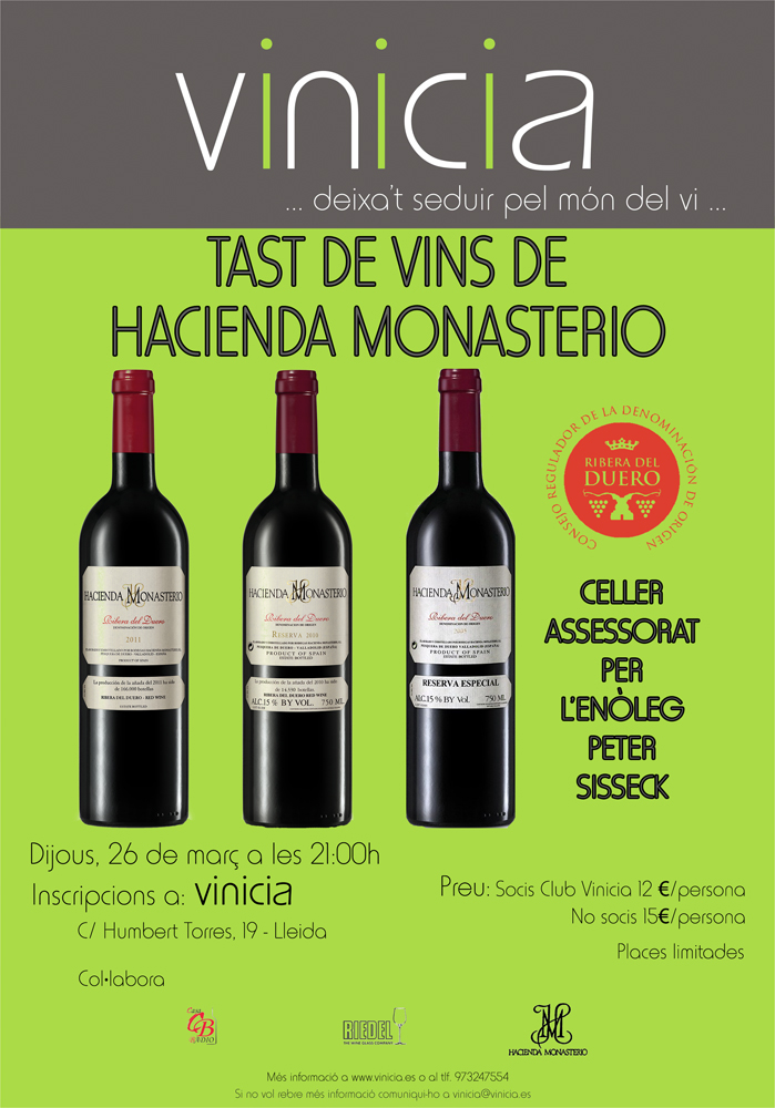 Tast de Vins del Celler Hacienda Monasterio