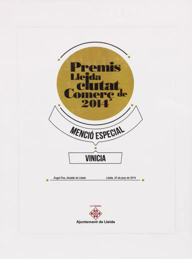 Premis Lleida Ciutat de Comerç 2014