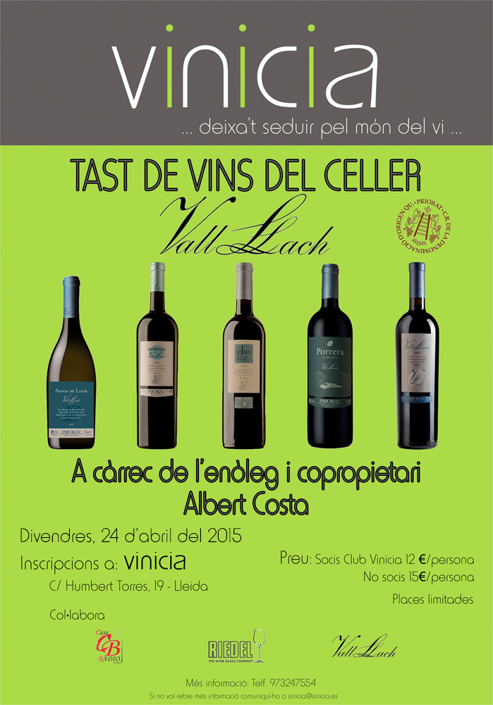 Tast del Celler Vall Llach