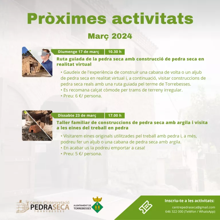 Activitats de març de 2024