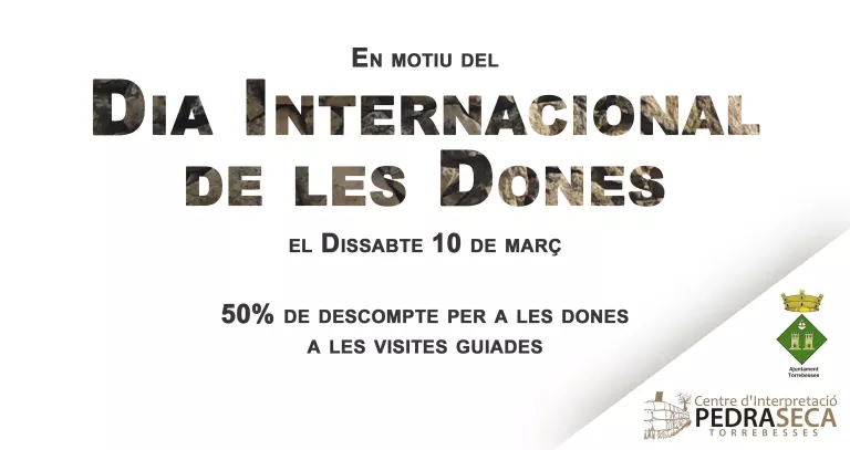 50% de descompte per a les dones en motiu del Dia Internacional de les Dones