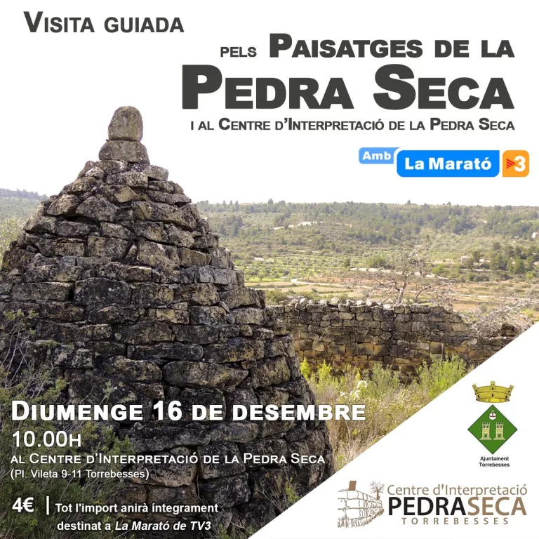 Ruta guiada pels paisatges de la Pedra Seca amb la Marató de TV3 | Dg. 16 de desembre a les 10 h