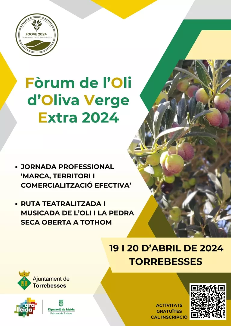 Cartell del Fòrum de l’Oli d’Oliva Verge Extra 2024