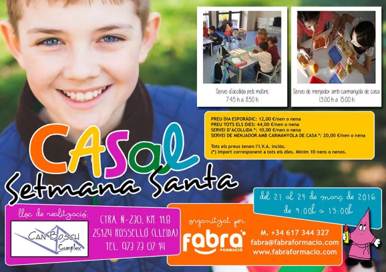 Casal de Setmana Santa Complex Can Bosch a Rosselló (Lleida)
